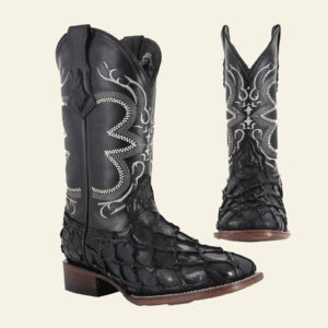 Bota Vaquera Bulldog Pescado Negro